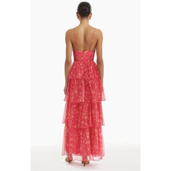 Amanda Uprichard Thaddea Maxi Dress in Brookeside Medium New Womens Gown - Picture 13 of 15